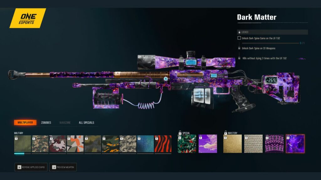 How to unlock Dark Matter camo fast in Black Ops 6 | ONE Esports