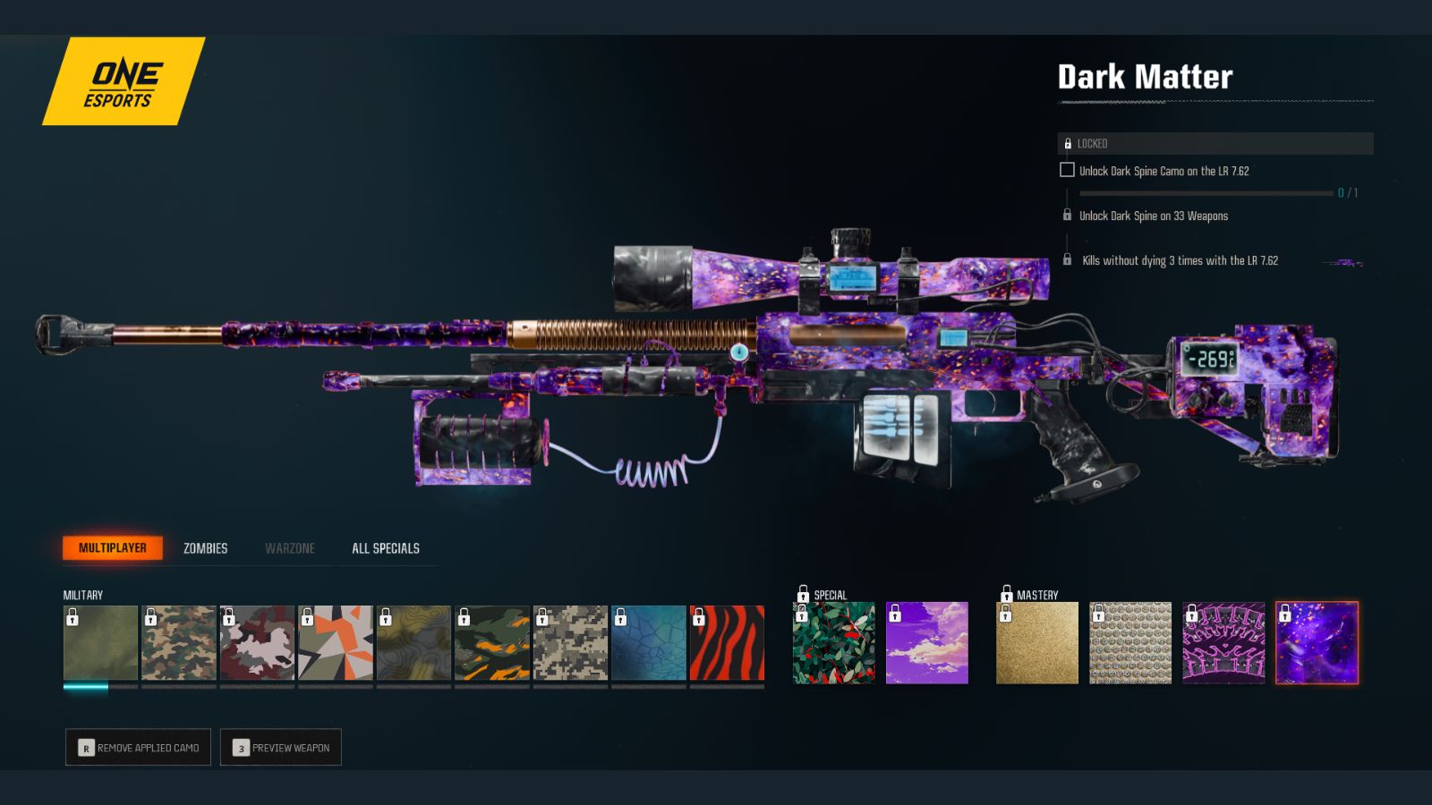 How to unlock dark matter camo fast in black ops 6 one esports