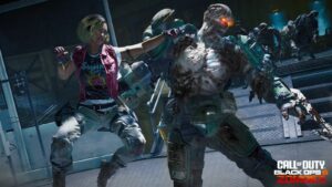 Maya punches a Heavy Zombie on Terminus Island in Black Ops 6 Zombies