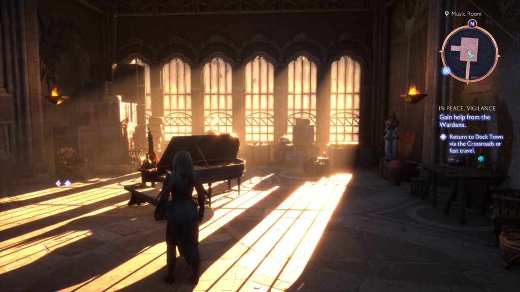 Music room of the lighthouse in Dragon Age: The Veilguard