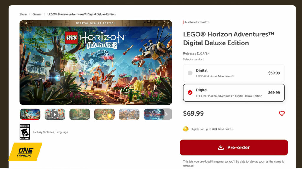 Cómo reservar Lego Horizon Adventures en la tienda Ninentdo