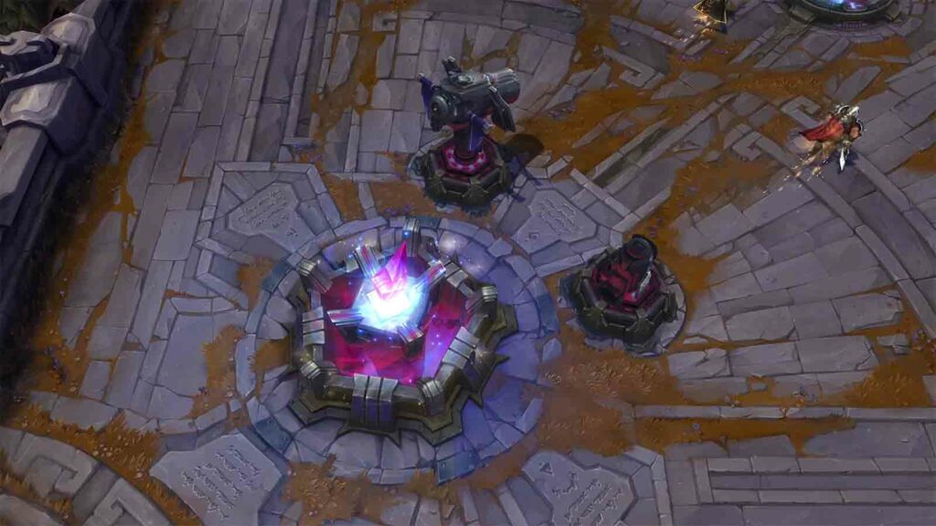 The Nexus Tower reappears in the base of Summoner's Rift