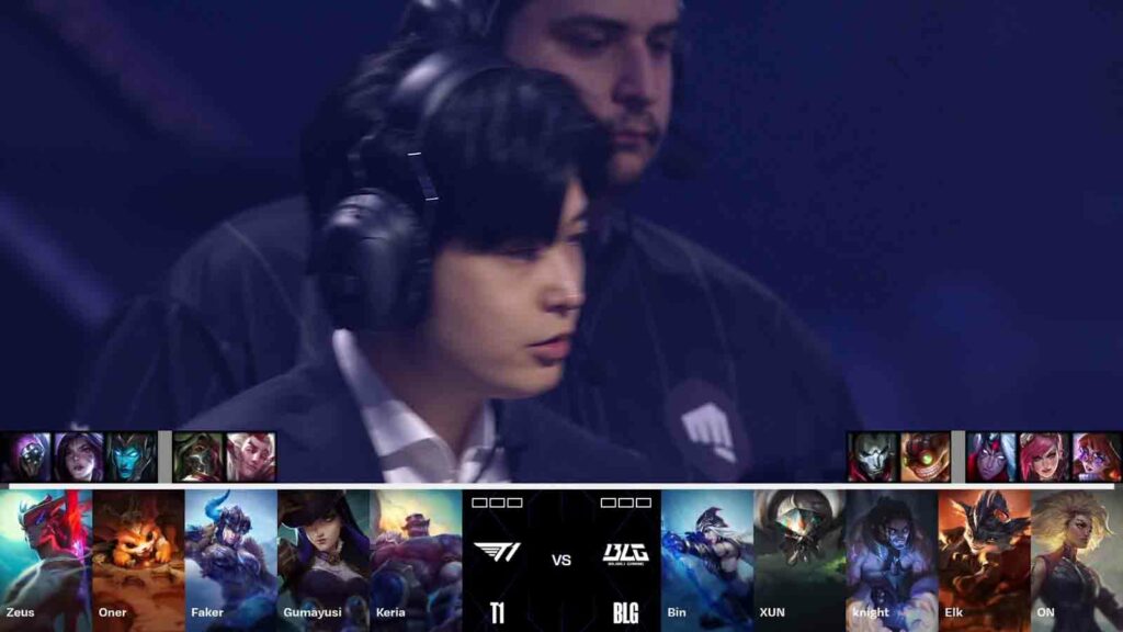 LoL Worlds 2024 final T1 vs BLG game 1 draft