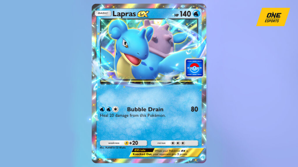 Tarjeta Lapras EX del evento Pokémon TCG Pocket Lapras EX