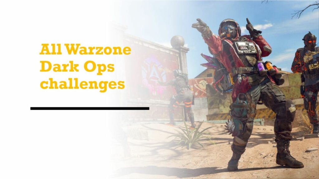 Best XMG loadout in Warzone Season 1 -- shred your enemies from afar Operator performing an Emote in ONE Esports' image for all Warzone Dark Ops challenges