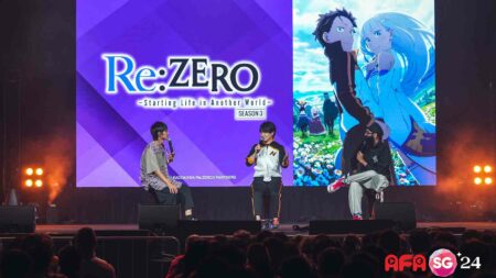 ReZero Season3 day stage at AFA SG 2024 featuring Yusuke Kobayashi, Yoppy, and Ash
