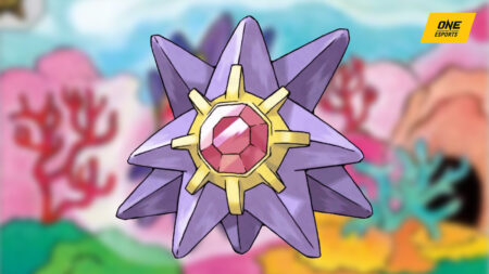 Starmie official Sugimori art from Pokemon