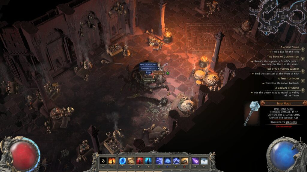 Orbes exaltados en Path of Exile 2