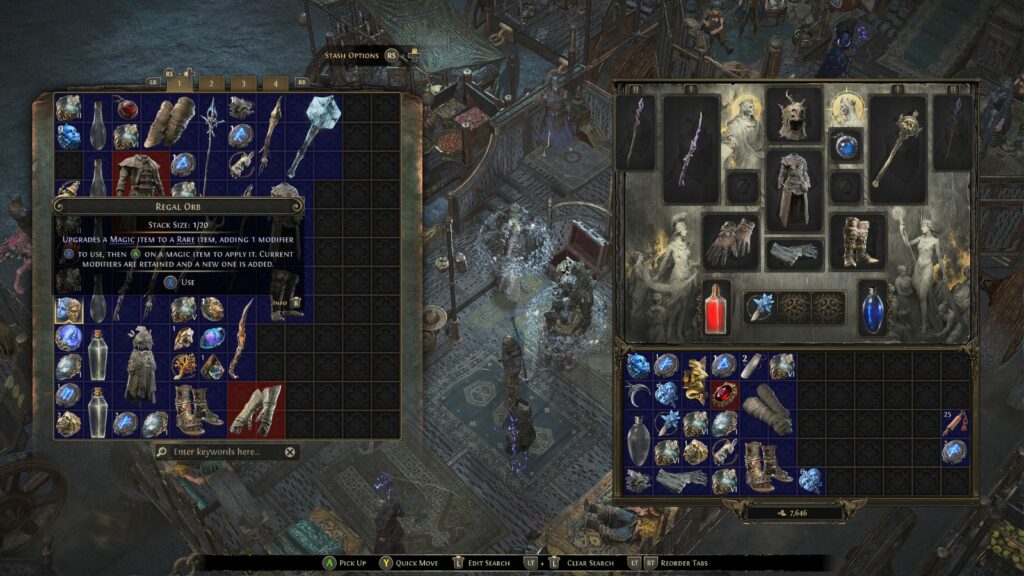 Orbes reales en Path of Exile 2