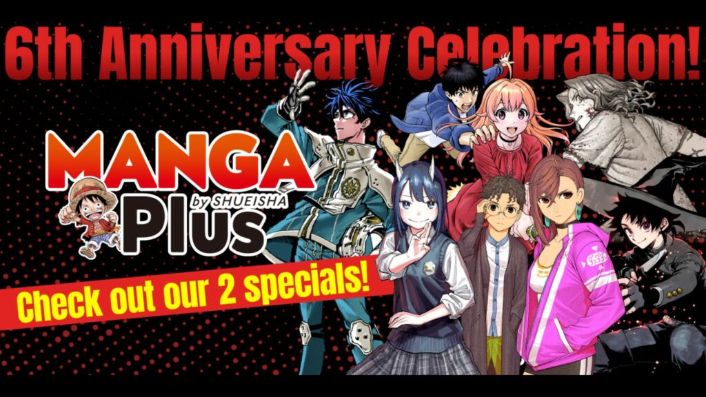 Manga Plus celebrates 6-year anniversary with exclusive T-shirt giveaway featuring Dandadan and more