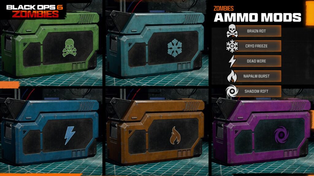 Ammo Mods available at launch in Black Ops 6 Zombies