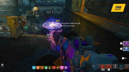 Using Energy Mine Field Upgrade to eliminate enemies on Terminus in Black Ops 6 Zombies