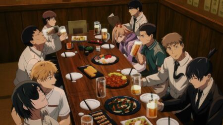 Dinner scene from Chainsaw Man anime