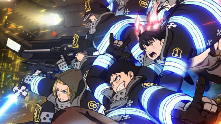 Close up of the season 3 key visual for season 3 of Fire Force