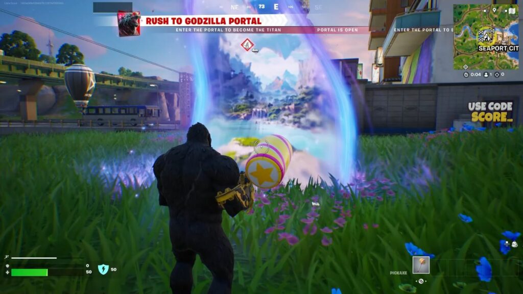 How to become Godzilla in Fortnite