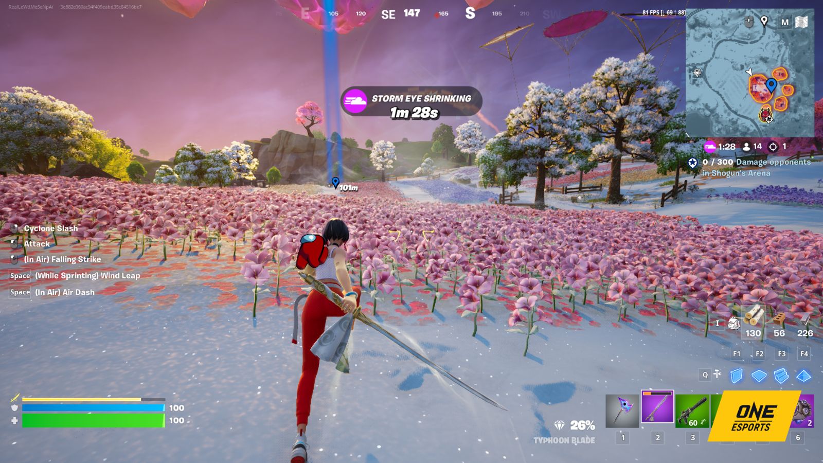 Where is important Shoguns Arena in Fortnite 2025 ONE Esports