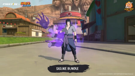 Sasuke Bundle in Free Fire x Naruto Shippuden collab event