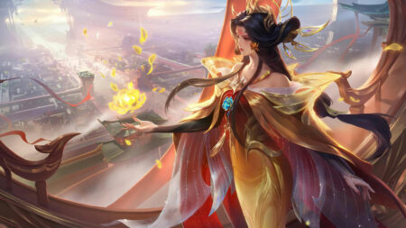 Mobile Legends: Bang Bang mage hero Wu Zetian wallpaper