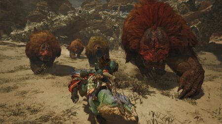 Monster Hunter Wilds Hunter in combat