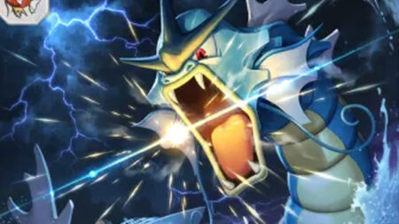 Gyarados Card Art from Genetic Apex set from Pokemon TCG Pocket