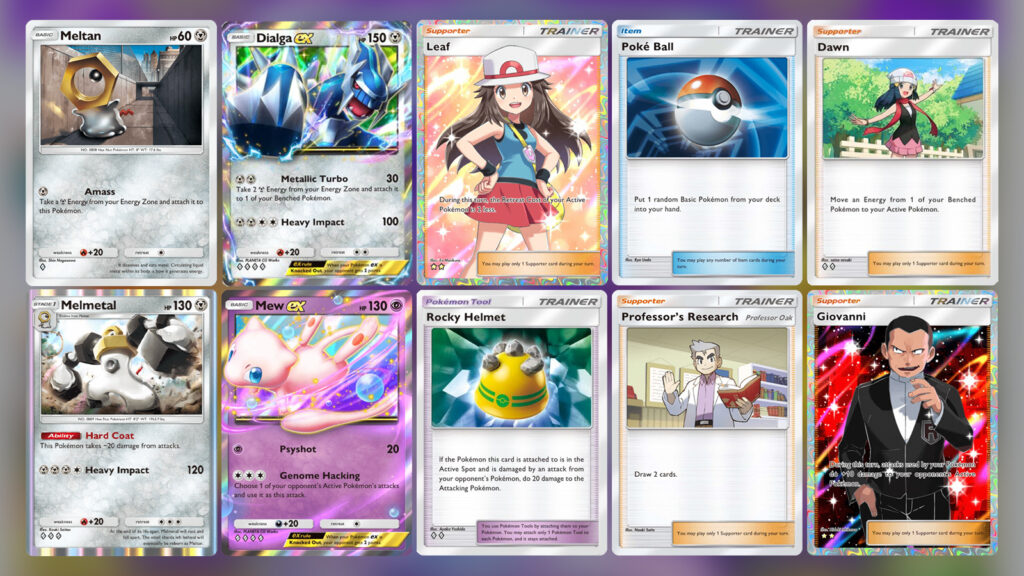 Dialla Ex and Melmetal with in one of the room time meter Meta Decks in Pokemon TCG Pocket