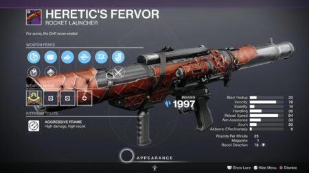 Destiny 2 Heretics Fervor god roll