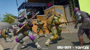 Ninja Turtles fighting enemies on Grind Ooze in Black Ops 6 Season 2 Reloaded