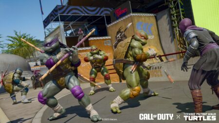 Ninja Turtles fighting enemies on Grind Ooze in Black Ops 6 Season 2 Reloaded