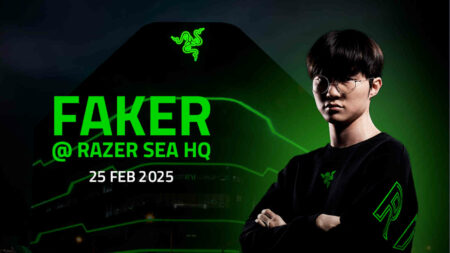 Faker at Razer SEA HQ in February 2025 key visual