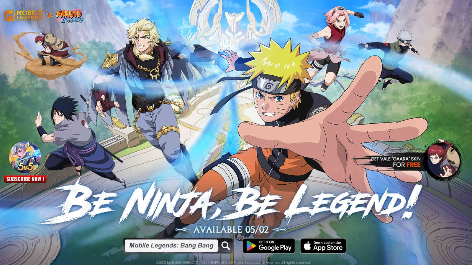 תאריך השחרור של MLBB X Naruto, כל העורות, אפקט טעינה חדש, כיצד לזכות בחינם ב