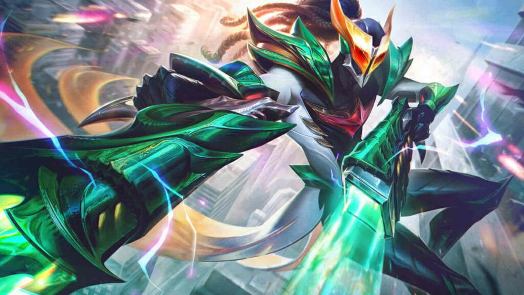 Big League of Legends patch 25.11 champion adjustments to Samira, Garen, Kassadin Masked Justice Lucian skin official wallpaper