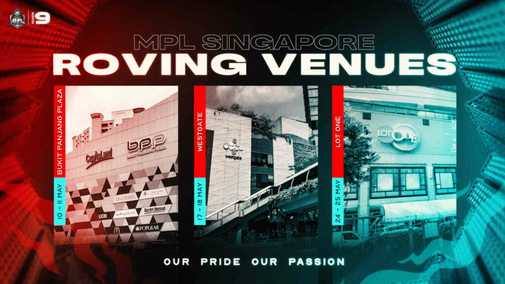 MPL SG Season 9: Start date, shopping mall venues, format MPL SG Season 9 roving venues
