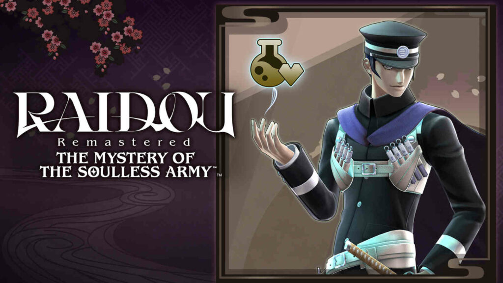 Create a SEGA Account today to get free, exclusive bonus items and rewards RAIDOU Remastered: The Mystery of the Soulless Army DLC item