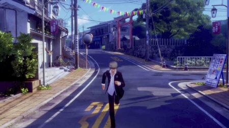Protagonist running in Persona 4 Revival official ss