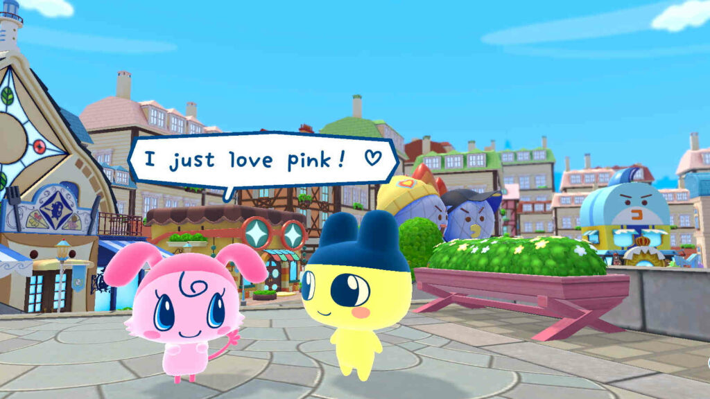 For the first time, Tamagotchi Plaza lets two players team up in select shops Tamagotchi Plaza official SS - I love pink