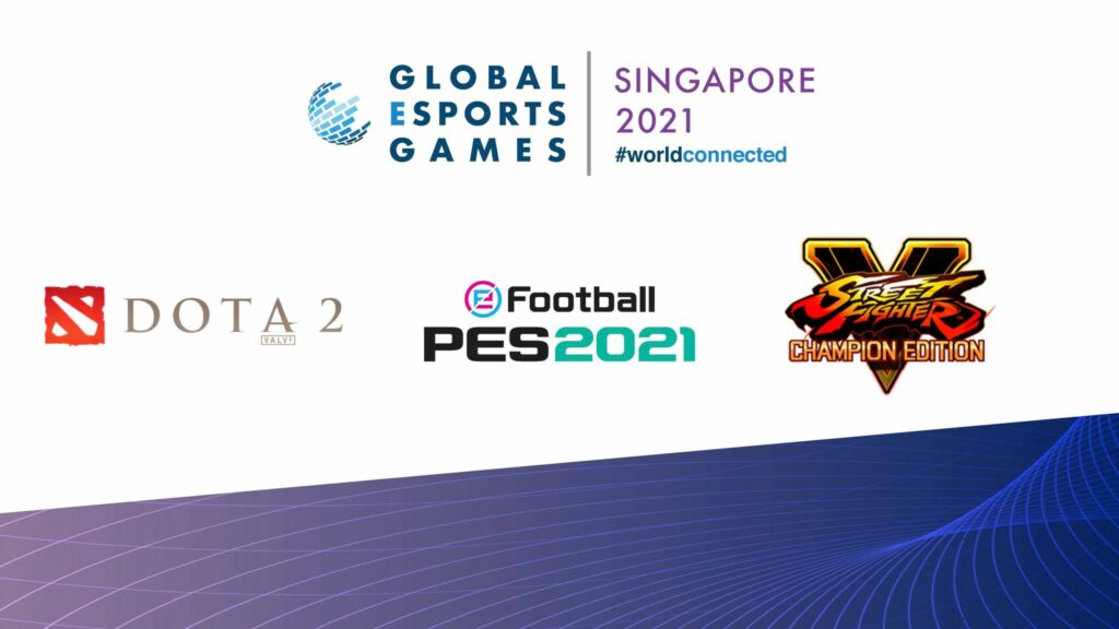 Global Esports Games Singapura 2021, Dota 2, eFootball PES 2021, Street Fighter V