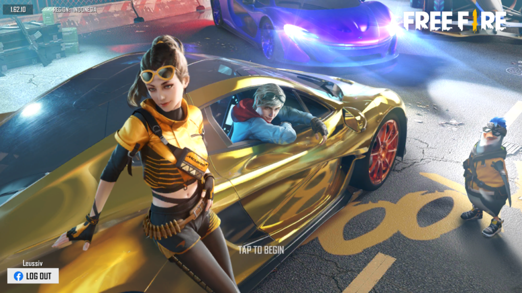 FreeFire x McLaren Login Screen