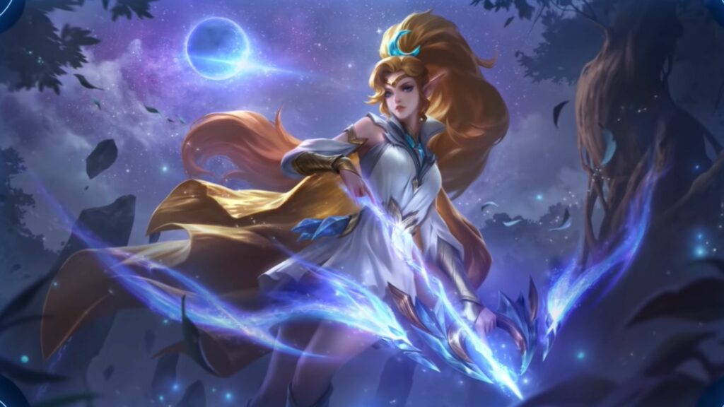 Mobile Legends: Bang Bang 5th anniversary skin, skin Miya Moon Goddess gratis