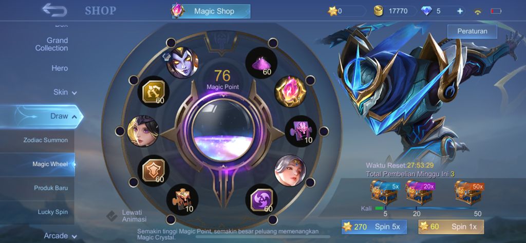 Mobile Legends, Draw, Magic Wheel