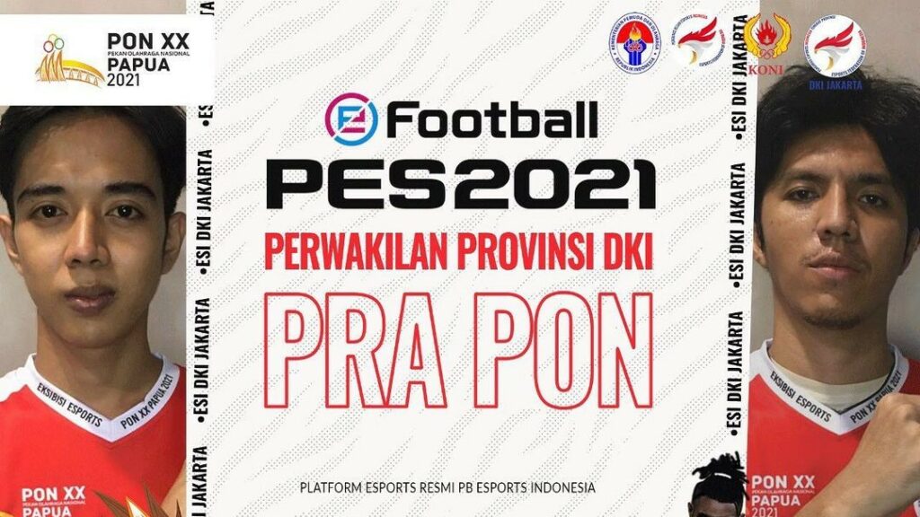 eFootball PES, DKI Jakarta, esports PON Papua 2021