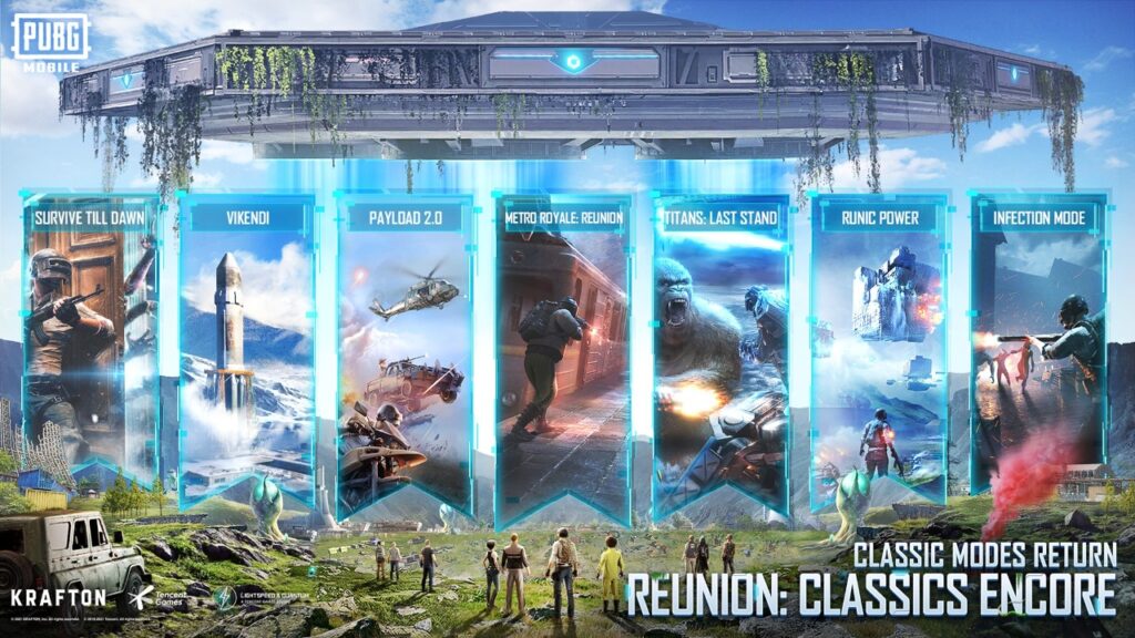 PUBG Mobile, mode permainan, Reunion: Classics Encore