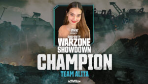 Alita Zunic won the ONE Esports Warzone Showdown October 2021