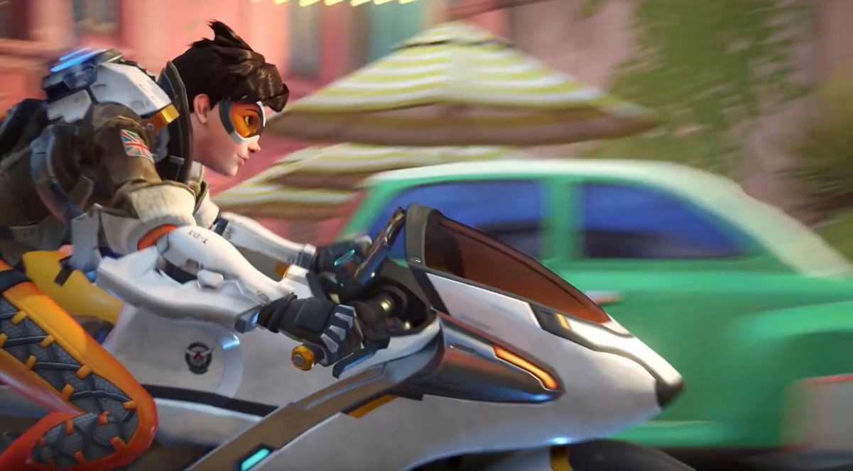 Overwatch's new Storm Rising trailer features Tracer on a bike