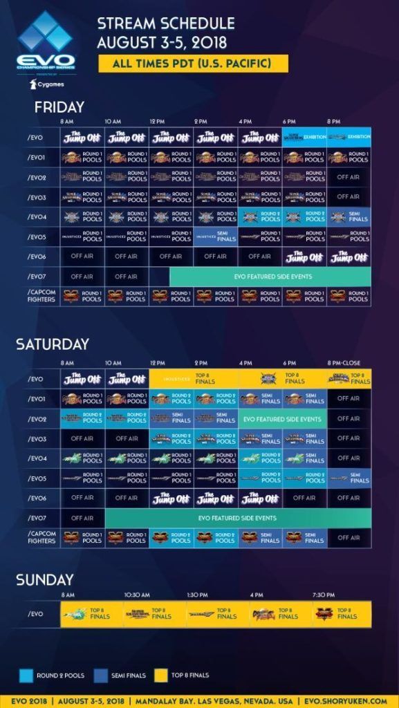 Evo 2019 primer How to watch, schedule, game lineup, and more ONE