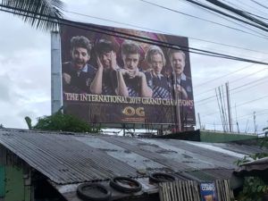 Filipino fan celebrates OG’s TI9 win by putting up a billboard