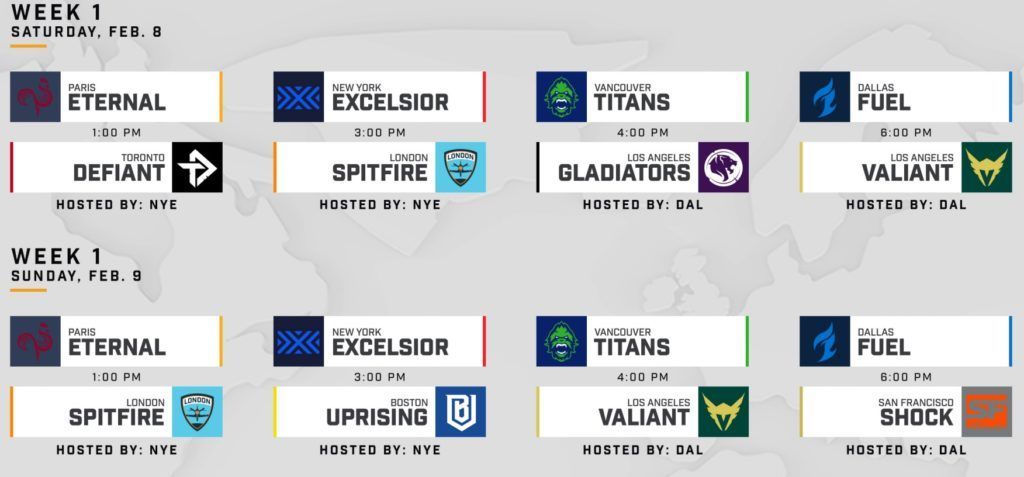 The Overwatch League 2020 Season Schedule Has Been Revealed - Game Zone