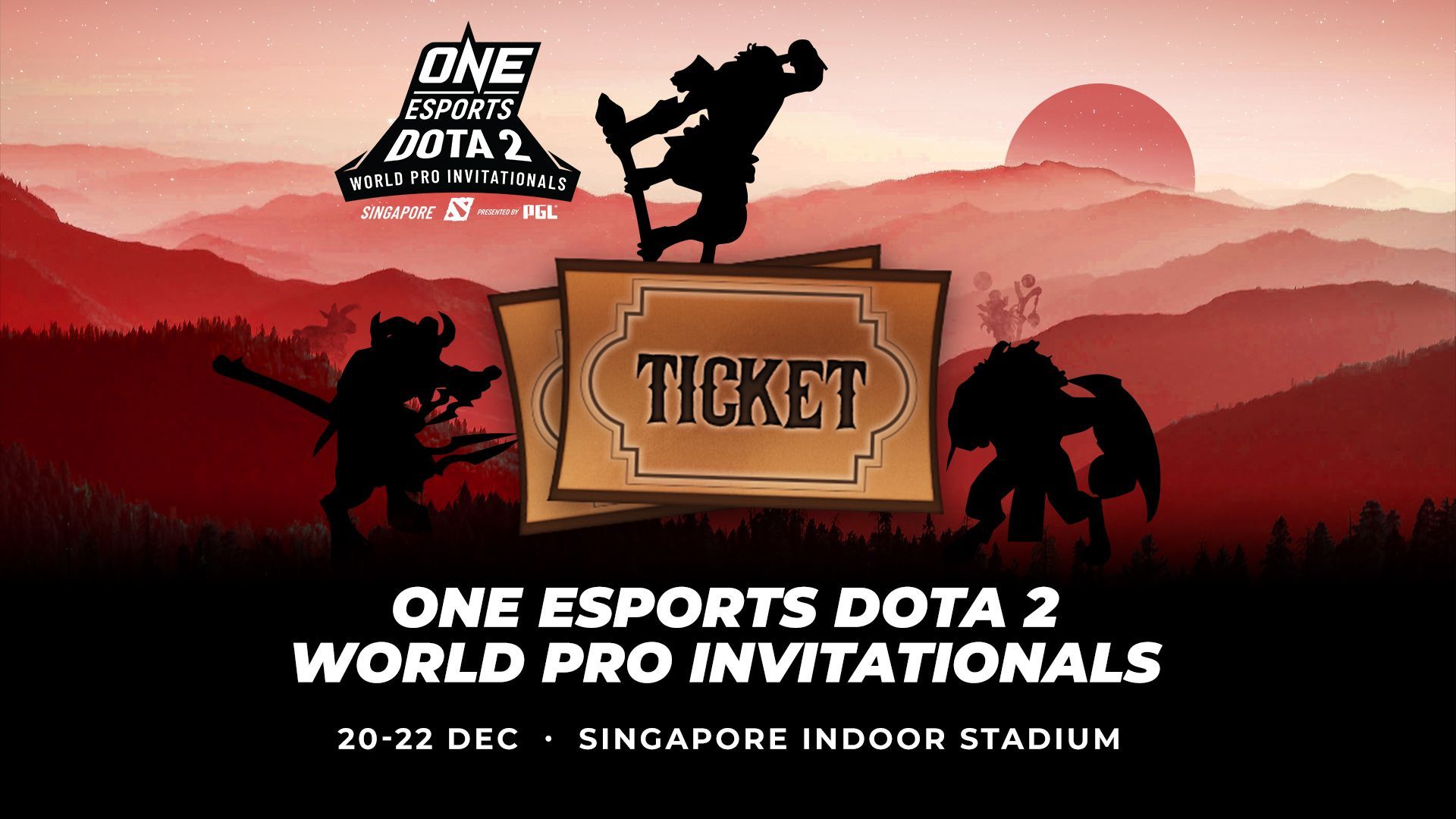 Get your tickets for the ONE Dota 2 Singapore World Pro Invitational
