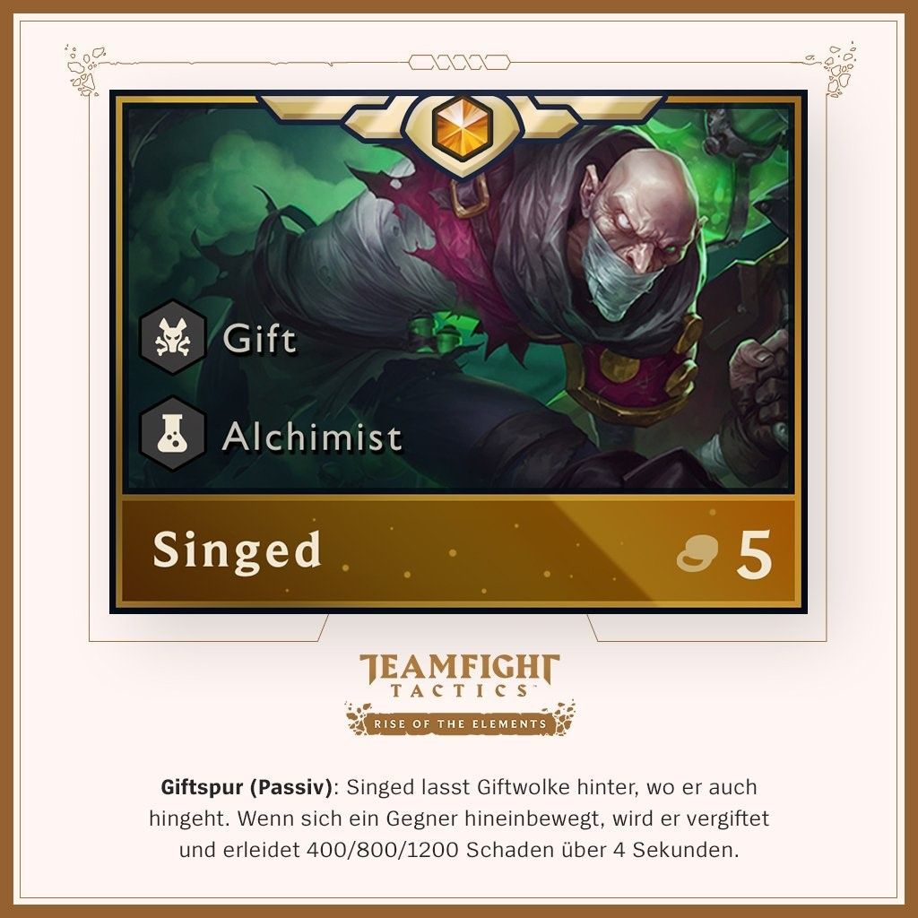 Credential Sanders skole Set Two of Teamfight Tactics will now have poison and alchemist champions |  ONE Esports
