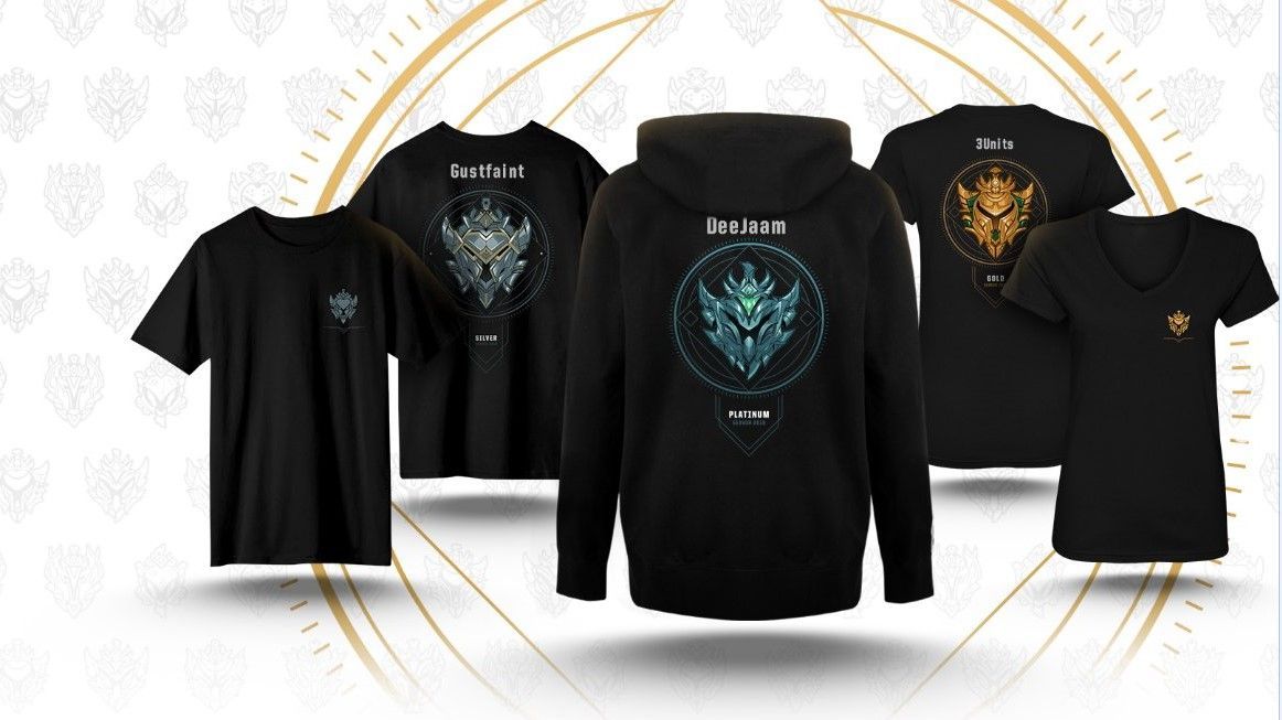 You can now buy merch to show off your League of Legends rank