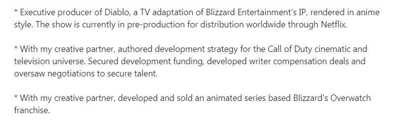An Overwatch animated series and Diablo anime are in development